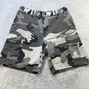 VTG Propper Shorts OD Grey Camo Medium 31-35 Waist Cargo Military Utility Y2K OG